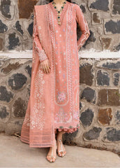 Grace S1307-Embroidered 3pc Lawn Dress With Printed Lawn Dupatta.