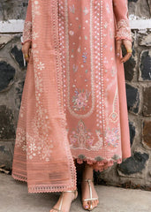 Grace Z-(S1307)- Stitched Embroidered 3pc Lawn Dress With Printed voile Dupatta.