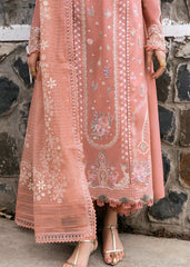 Grace S1307-Embroidered 3pc Lawn Dress With Printed Lawn Dupatta.