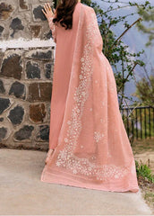 Grace S1307-Embroidered 3pc Lawn Dress With Printed Lawn Dupatta.