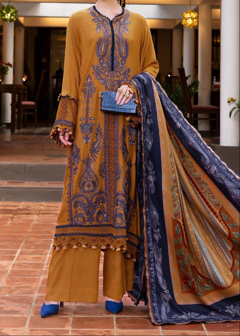 Grace S1343-Embroidered 3pc Lawn Dress With Printed Lawn Dupatta.