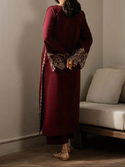 Grace Z-(S1357) - Stitched Embroidered 2pc Lawn Dress.
