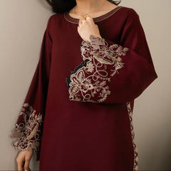 Grace Z-(S1357) - Stitched Embroidered 2pc Lawn Dress.
