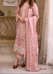 Grace S1378 - Embroidered 3pc Lawn Dress With Embroidered Cotton Net Dupatta.