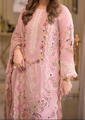 Grace S1378 - Embroidered 3pc Lawn Dress With Embroidered Cotton Net Dupatta.