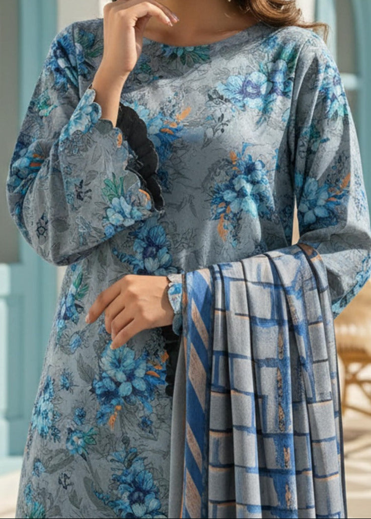Grace S1416- Digital Printed 3pc Lawn Dress With Printed Lawn Dupatta.