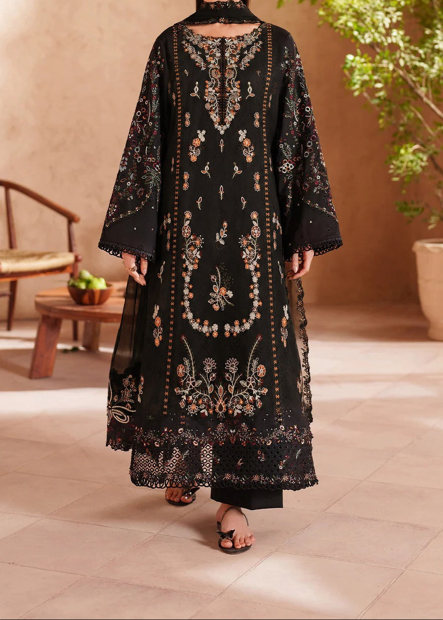 Grace S1403 - Embroidered 3pc Lawn Dress With Embroidered Chiffon Dupatta.