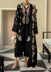 Grace S1490-Embroidered 3pc Lawn Dress With Embroidered Organza Dupatta.