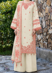 Grace S1495-Embroidered 3pc Lawn Dress With Printed Lawn Dupatta.