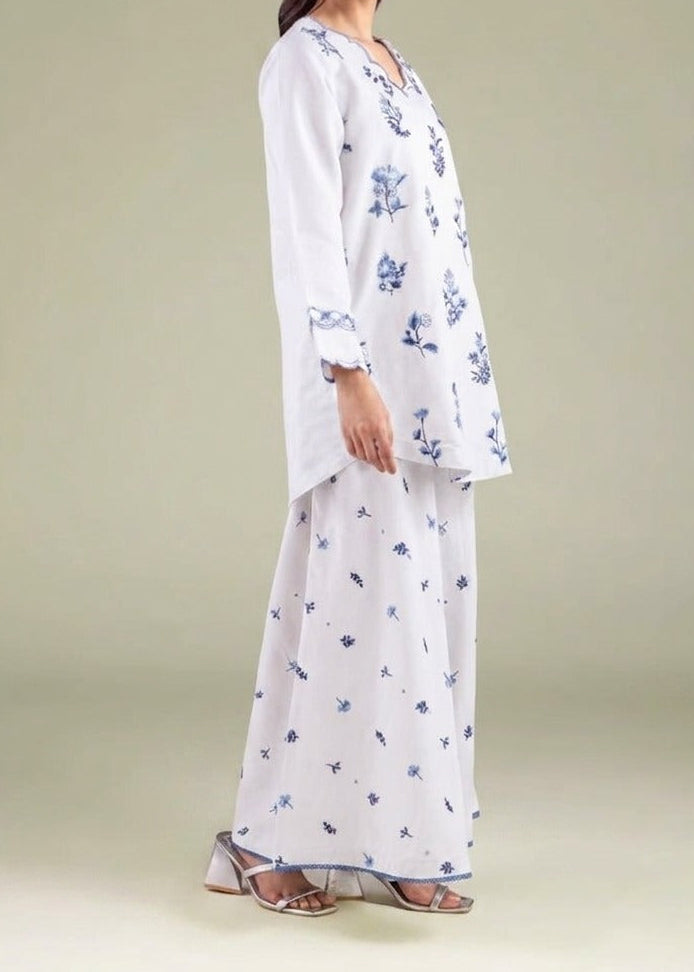 Grace S1485-Embroidered 3pc Lawn Dress With Printed Lawn Dupatta.