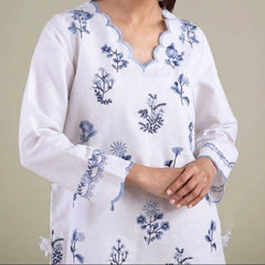 Grace S1485-Embroidered 3pc Lawn Dress With Printed Lawn Dupatta.