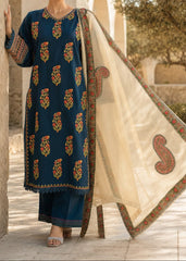 Grace S1497 - Embroidered 3pc Lawn Dress With Embroidered Chiffon Dupatta.