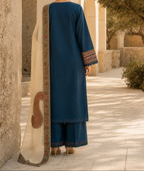 Grace S1497 - Embroidered 3pc Lawn Dress With Embroidered Chiffon Dupatta.