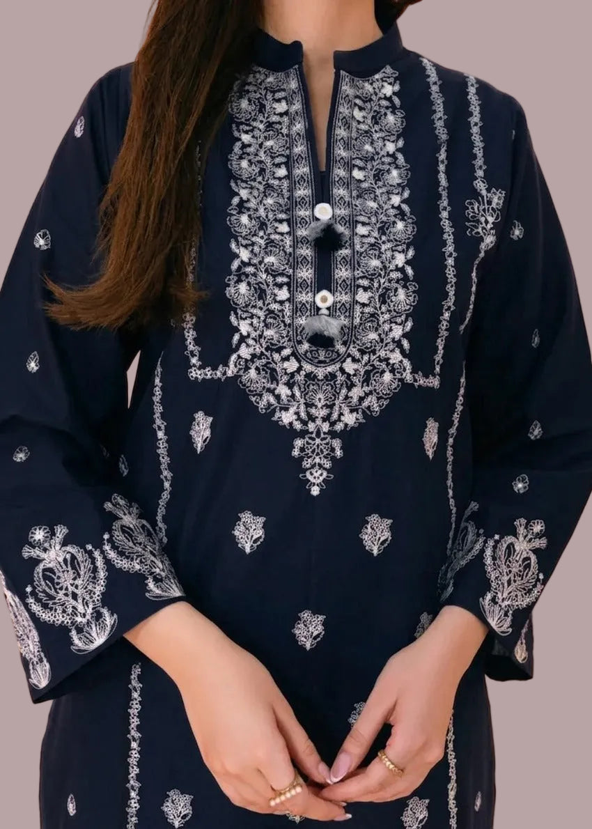 Grace S1525 -Embroidered 2pc lawn dress.