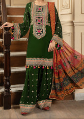 Grace S1536 - Embroidered 3pc Lawn Dress With Printed Lawn Dupatta.