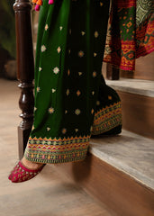 Grace S1536 - Embroidered 3pc Lawn Dress With Printed Lawn Dupatta.