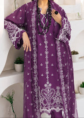 Grace S1537 - Embroidered 3pc Lawn Dress With Embroidered Chiffon Dupatta.