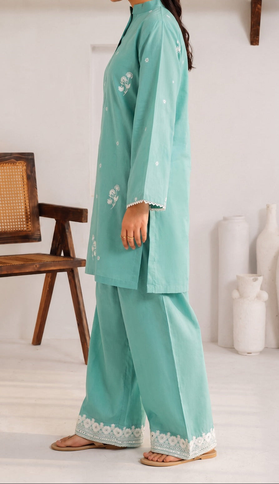 Grace S1566-Embroidered 2pc Lawn Dress.