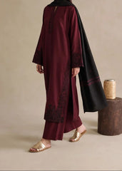 Grace Z-(S1574)- Stitched Embroidered 3pc Lawn Dress With Printed voile Dupatta.