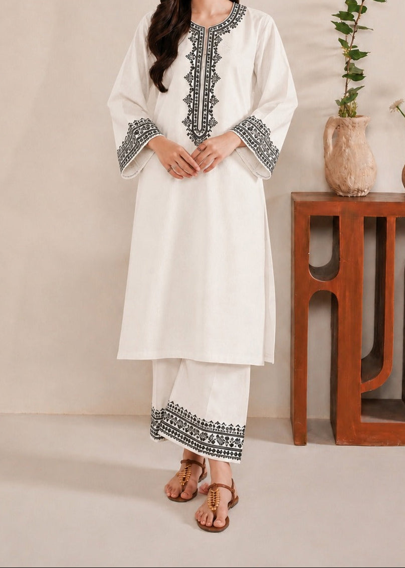 Grace S1581-Embroidered 2pc Lawn Dress.