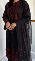Grace S1578 - Embroidered 3pc Lawn Dress With Embroidered Chiffon Dupatta.