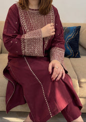 Grace S1612-Embroidered 2pc Lawn Dress.