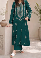Grace Z-(W1031) - Stitched Embroidered 2pc Marina Dress.