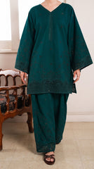 Grace W1030 - Embroidered CHIKANKARI 2pc Marina Dress.