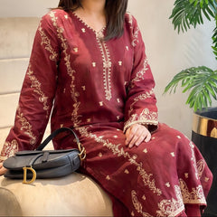 Grace W1084 - Embroidered 2pc Marina Dress.