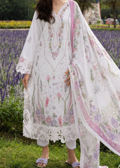 Grace S1614 - Embroidered 3pc Chikankari Lawn Dress With Printed Voile Dupatta.