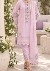 Grace S1616 - Embroidered 3pc Lawn Dress With Embroidered Khadi Net Dupatta.