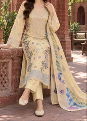 Grace S1624 - Embroidered 3pc Lawn Dress With Printed Polly Lawn Dupatta.