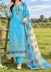 Grace S1626 - Embroidered 3pc Lawn Dress With Printed Polly Lawn Dupatta.