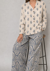 Grace W1070 - Digital Printed 2pc Silk Dress.