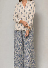 Grace Z-(W1070) - Stitched Digital Printed 2pc Silk Dress.