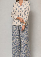 Grace W1070 - Digital Printed 2pc Silk Dress.
