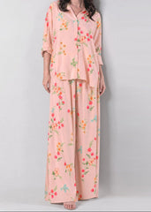 Grace W1066 - Digital Printed 2pc Silk Dress.