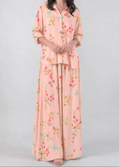 Grace Z-(W1066) - Stitched Digital Printed 2pc Silk Dress.