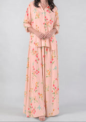 Grace W1066 - Digital Printed 2pc Silk Dress.