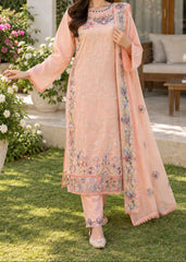 Grace S1629 - Embroidered 3pc Lawn Dress With Embroidered  Chiffon Dupatta.
