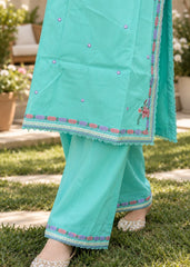 Grace S1631 - Embroidered 3pc Lawn Dress With Printed Polly Lawn Dupatta