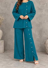 C-S 072- STITCHED 2PC LAWN CO-ORD SET.