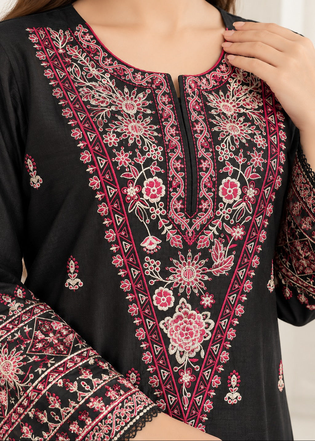 Grace S1633-Embroidered 2pc Lawn Dress.