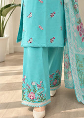 Grace S1634 - Embroidered 3pc Lawn Dress With Printed Chiffon Dupatta.