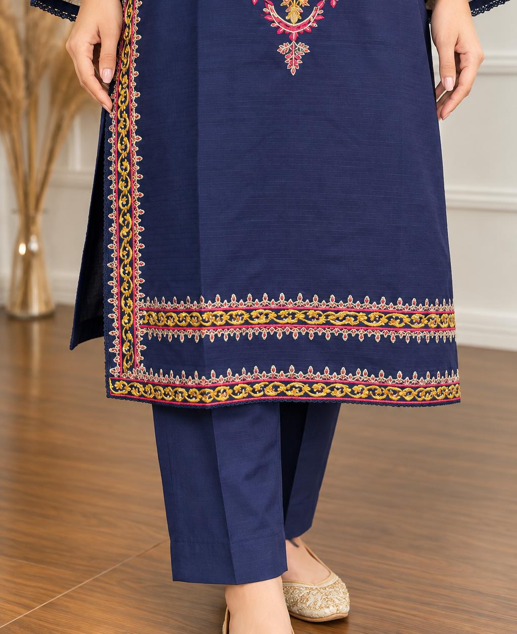 Grace S1636-Embroidered 2pc Lawn Dress.
