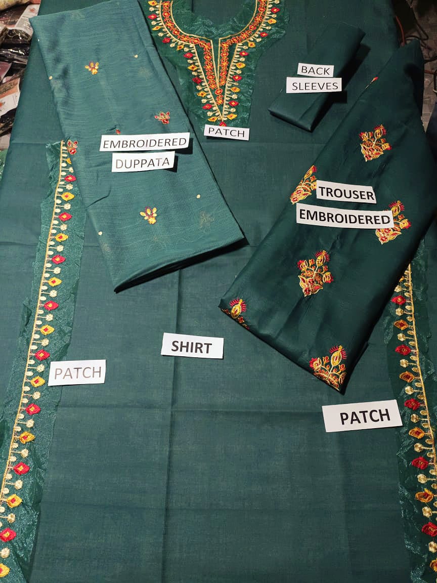 Grace S860-Embroidered 3PC Lawn Dress with Embroidered Munar Dupatta.