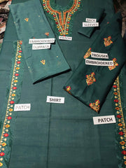 Grace S860-Embroidered 3PC Lawn Dress with Embroidered Munar Dupatta.