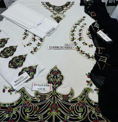 Grace S1202-Embroidered 3pc Lawn Dress With Embroidered Chiffon Dupatta.