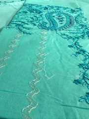 Grace S1517 - Embroidered 3pc Lawn Dress With Embroidered Chiffon Dupatta.