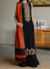 Grace S1359 - Embroidered 3pc Lawn Dress With Printed Lawn Dupatta.